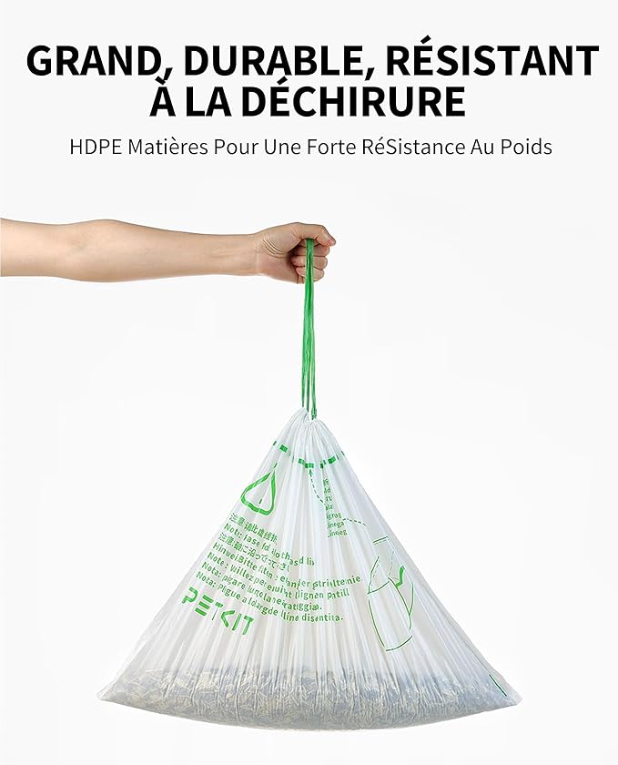 SACS POUBELLES - Lot de 5 rouleaux de 18 sacs pour T4, T4-2 & T5