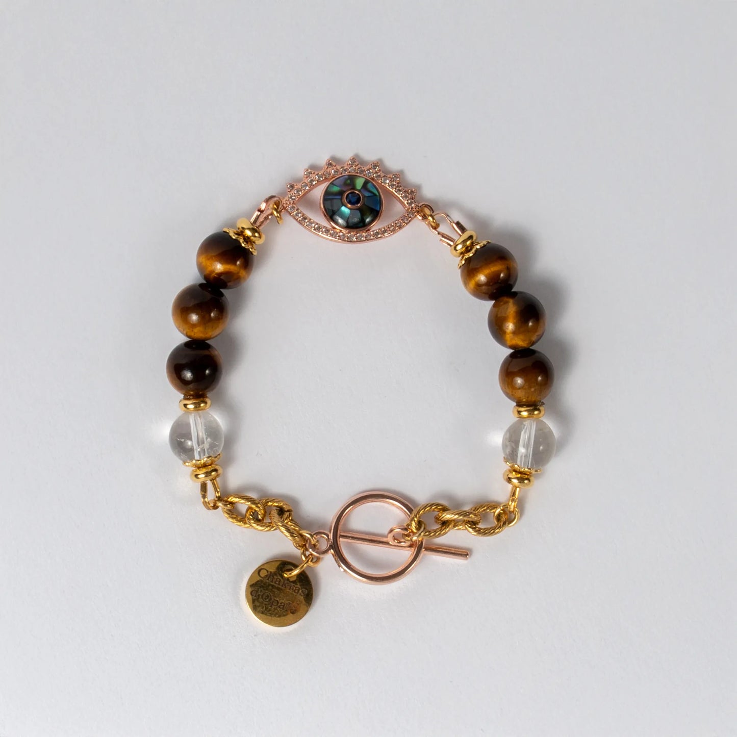 Rose Gold Nazar Eye Bracelet "The Guardian of the Heart"