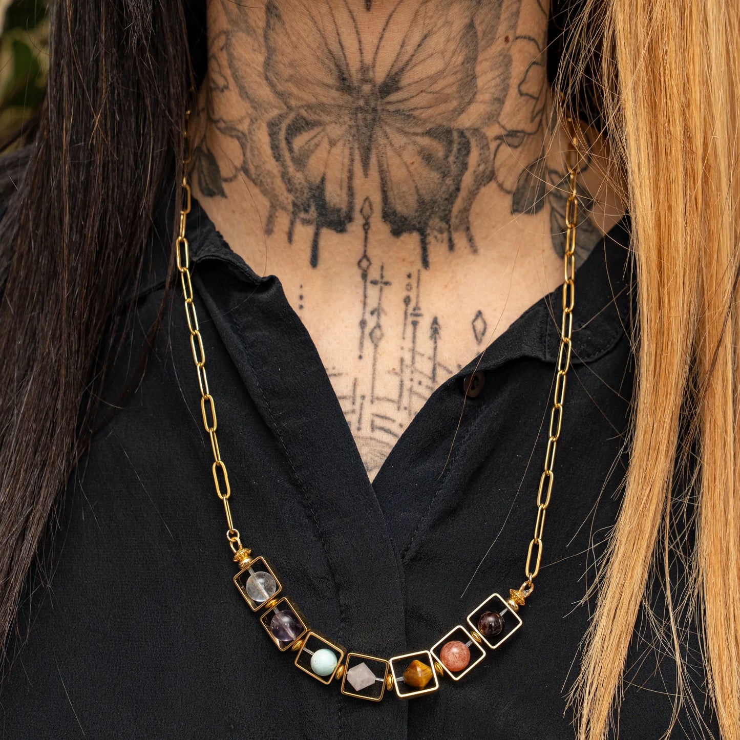 7 Chakras Necklace "Harmony of the 7 Lights"