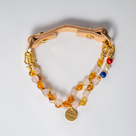 Collier Chien Saut d'Puce" Amour