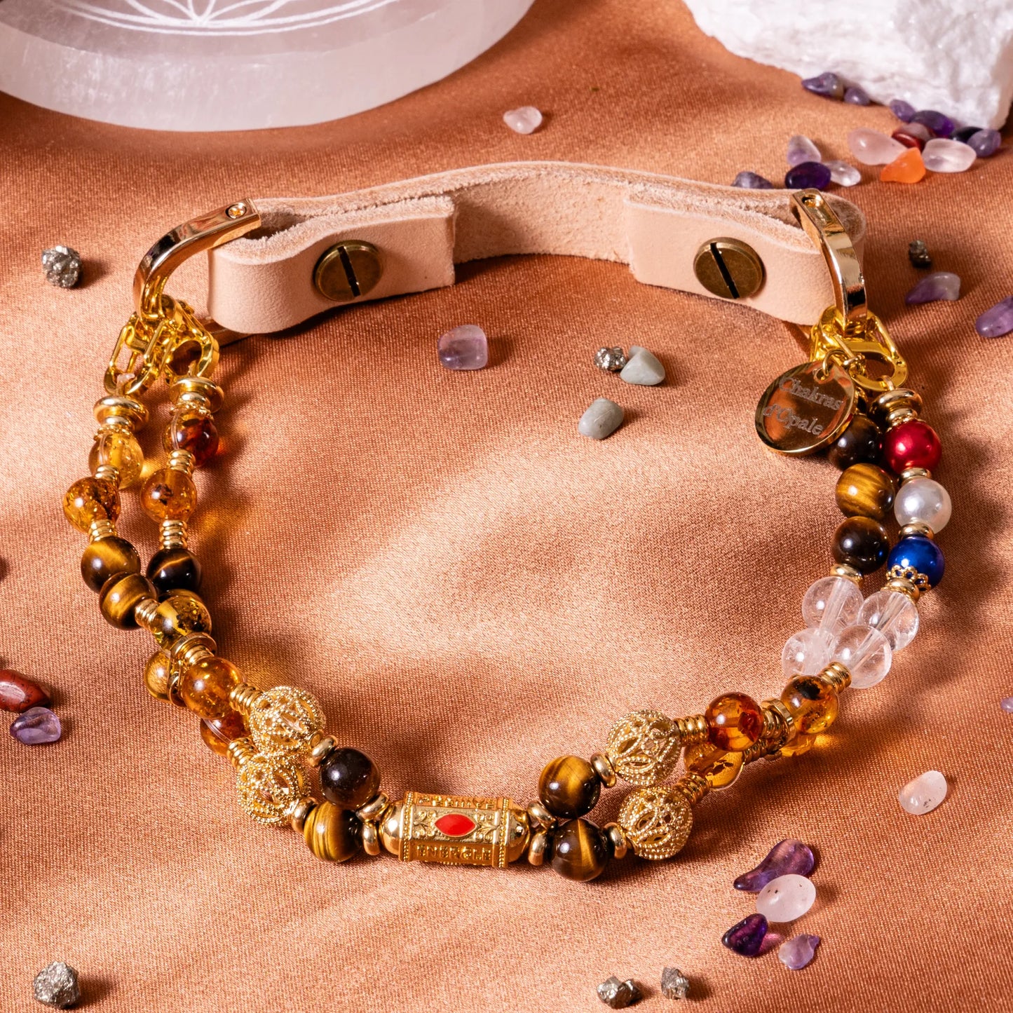 Protected Flea Jump Talisman Dog Collar