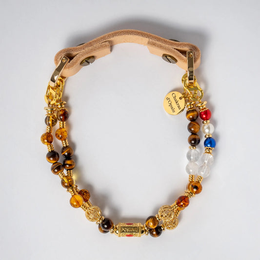 Collier Chien Talismant Saut d'Puce Protégé