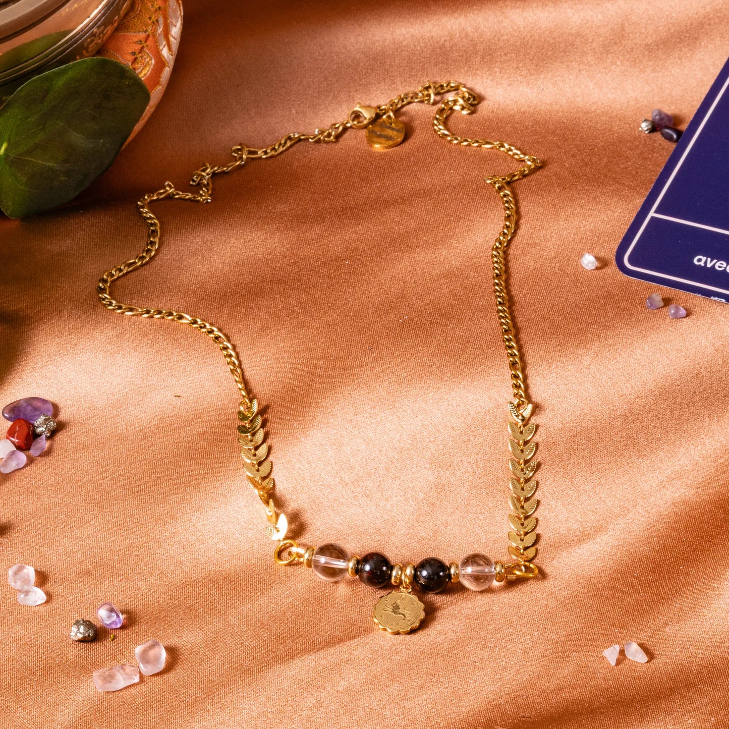 Astro Lion Feather Necklace