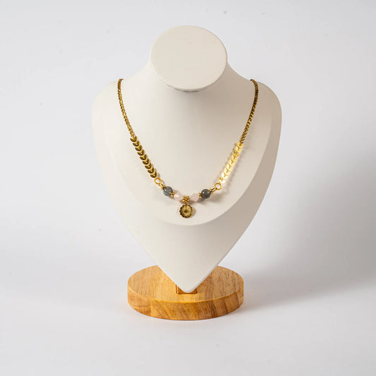 Collier Plumes Astro Cancer