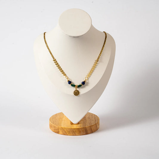 Collier Plumes Astro Gémeaux