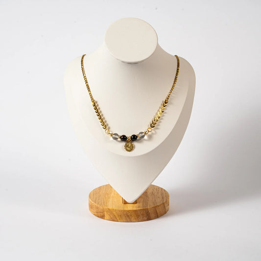 Collier Plumes Astro Lion