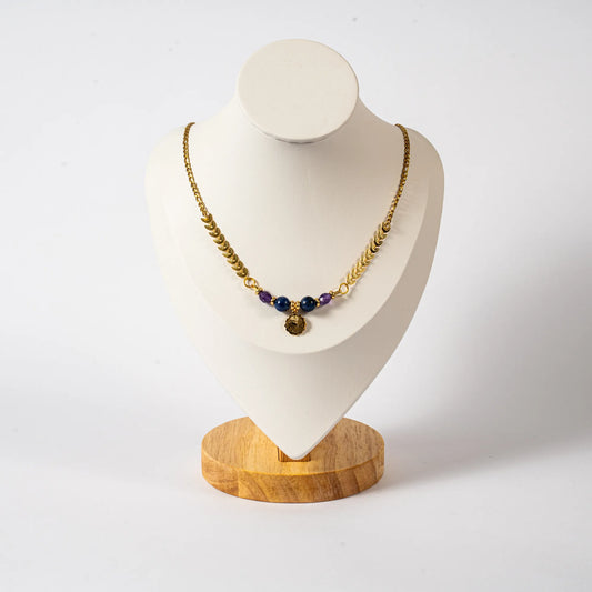 Collier Plumes Astro Scorpion