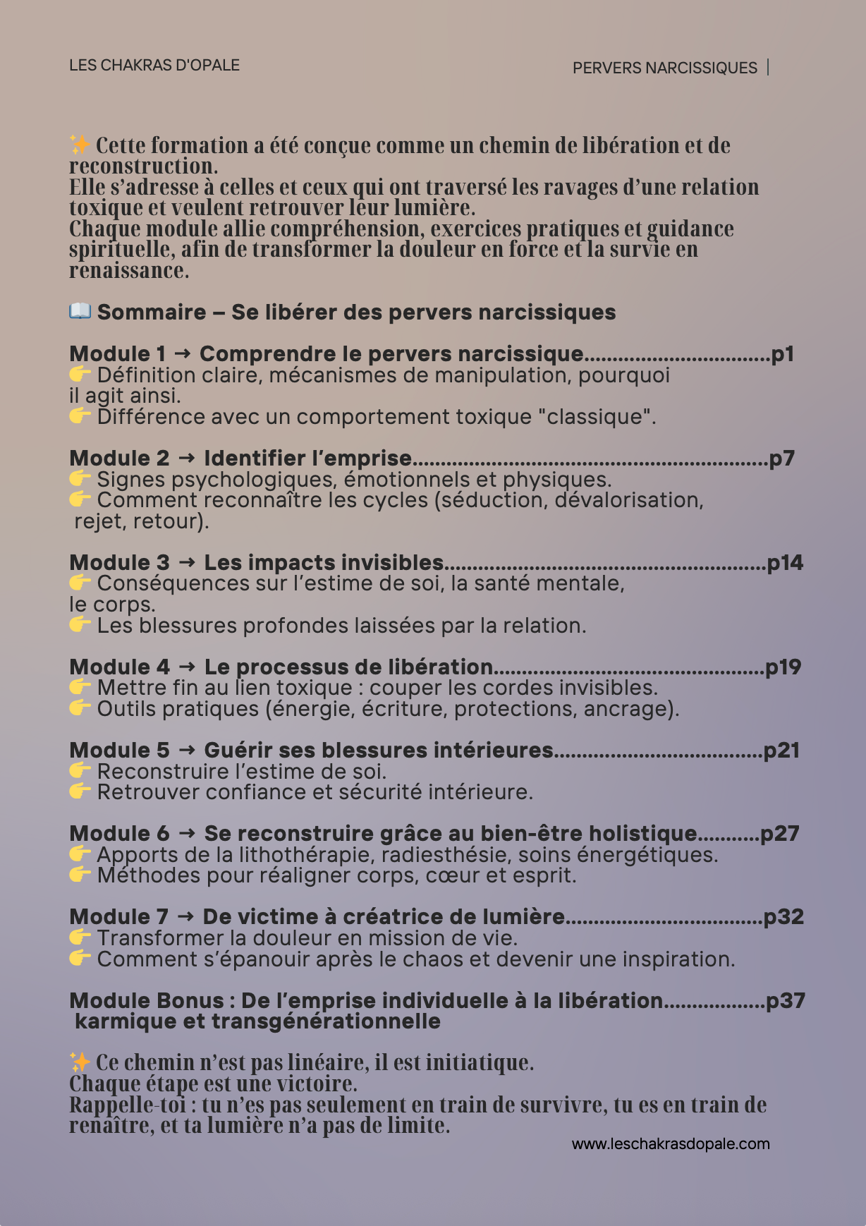 Formation PDF Exclusive : Se Libérer Définitivement des Pervers Narcissiques | De Victime à Créatrice de Lumière (41 Pages)