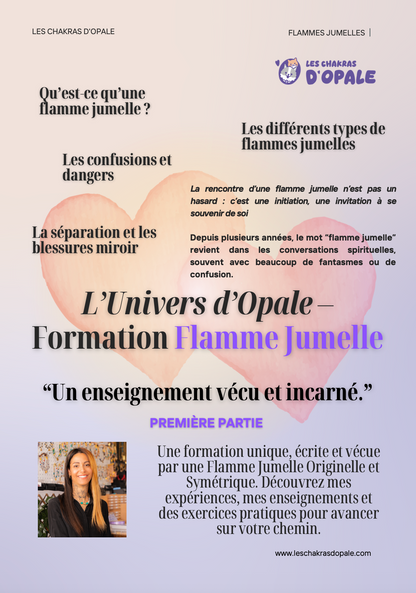 Formation PDF : Flamme Jumelle | Reconnaître, Comprendre et Incarner ce Lien Sacré Ancré