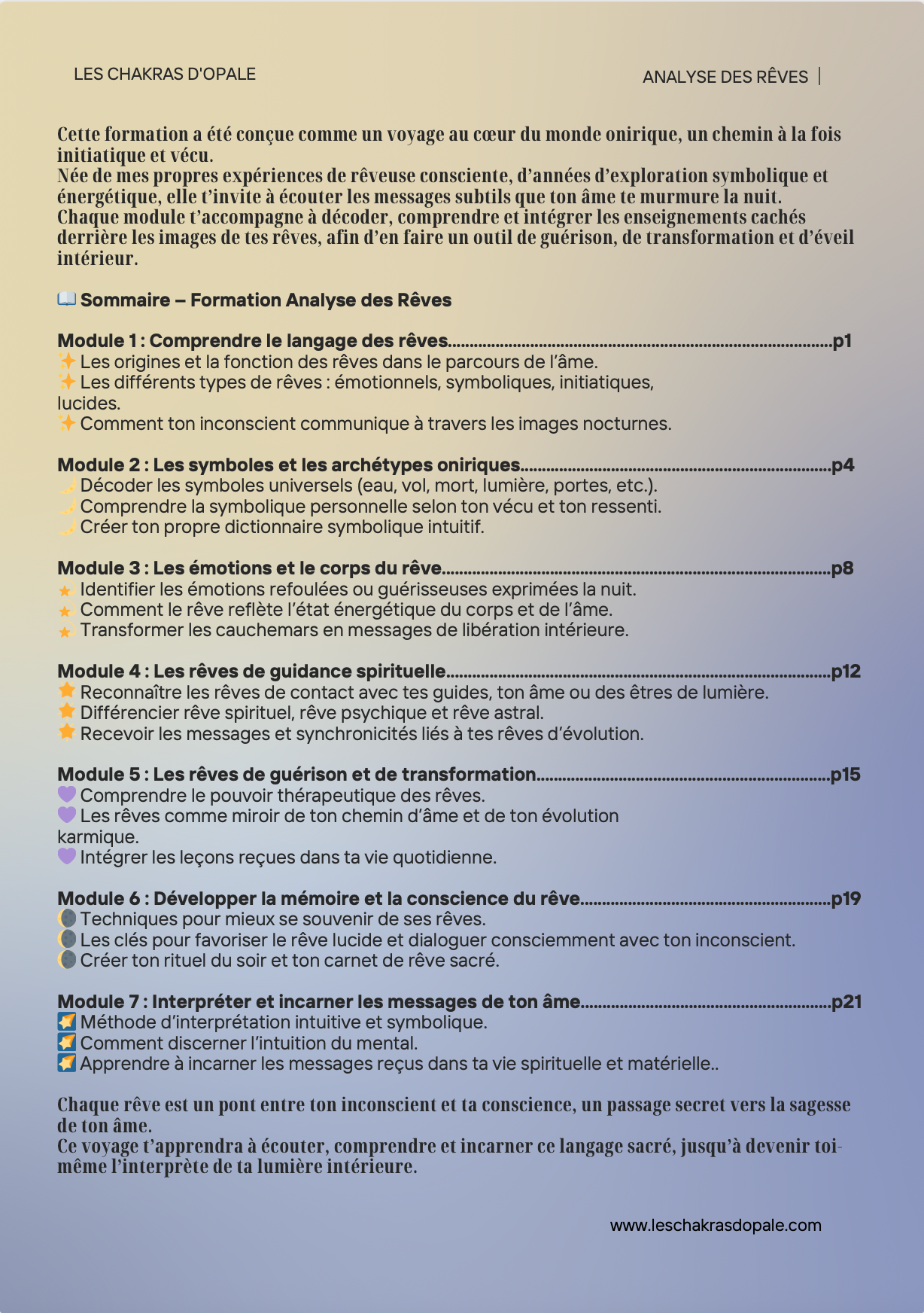 Formation PDF : Analyse des Rêves | Plongez au cœur du langage symbolique de votre âme