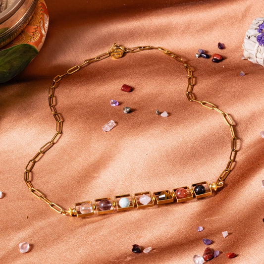 7 Chakras Necklace "Harmony of the 7 Lights"