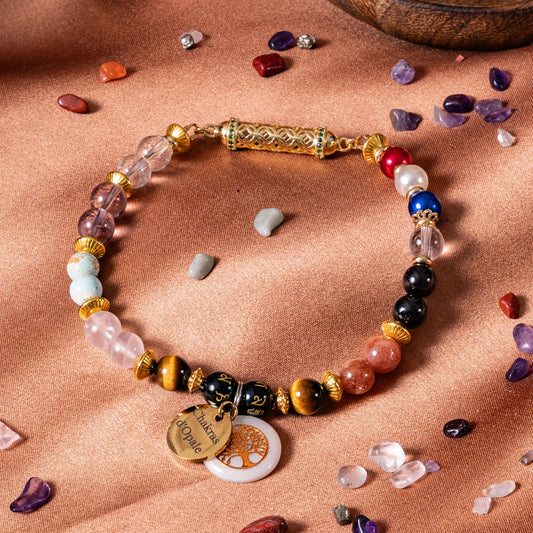 7 Chakra "Tree of Life" Cat Necklace