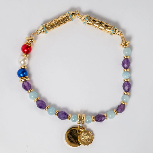 Aquarius astrological sign cat necklace