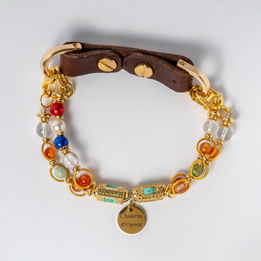 "The Golden Talisman" Dog Collar for Calm and Courage