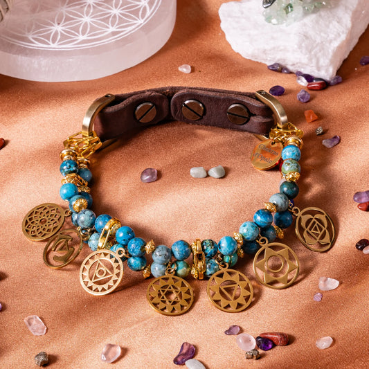 Signature 7 Chakra "Loyal Opal" Dog Collar