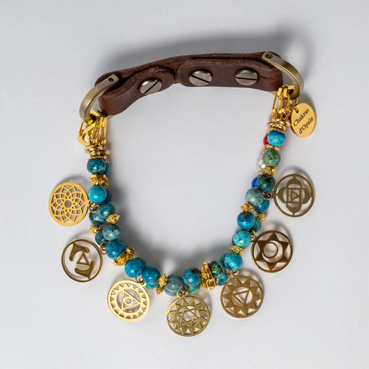Signature 7 Chakra "Loyal Opal" Dog Collar