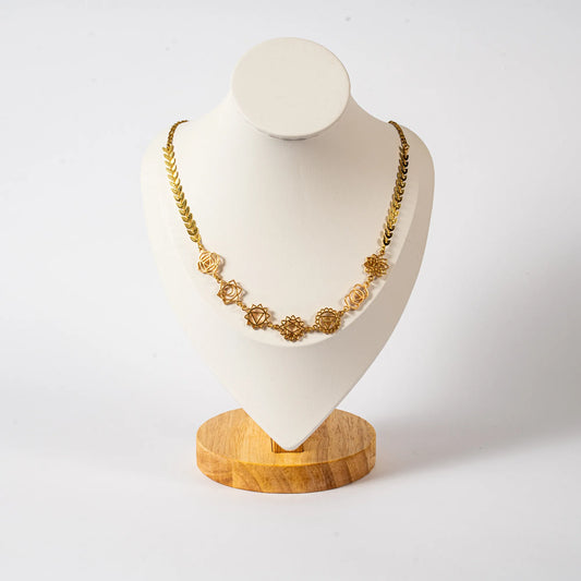 7 Chakras Gold Harmony Necklace