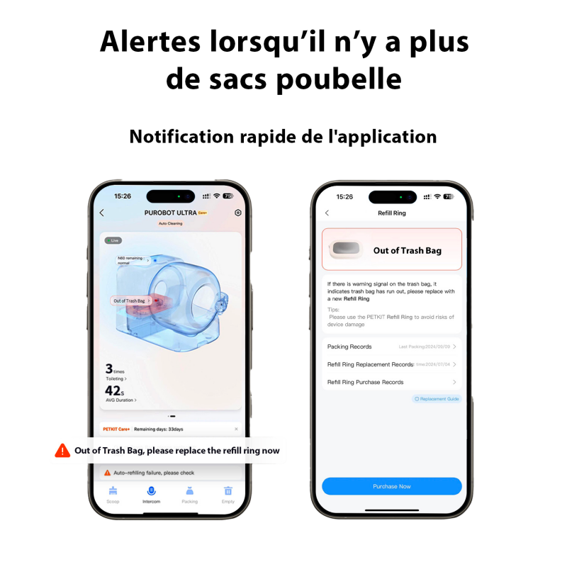 RECHARGE SACS POUBELLE PUROBOT T6 LOT DE 3