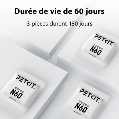 N60 ELIMINATEUR ODEUR PUROBOT LOT DE 3