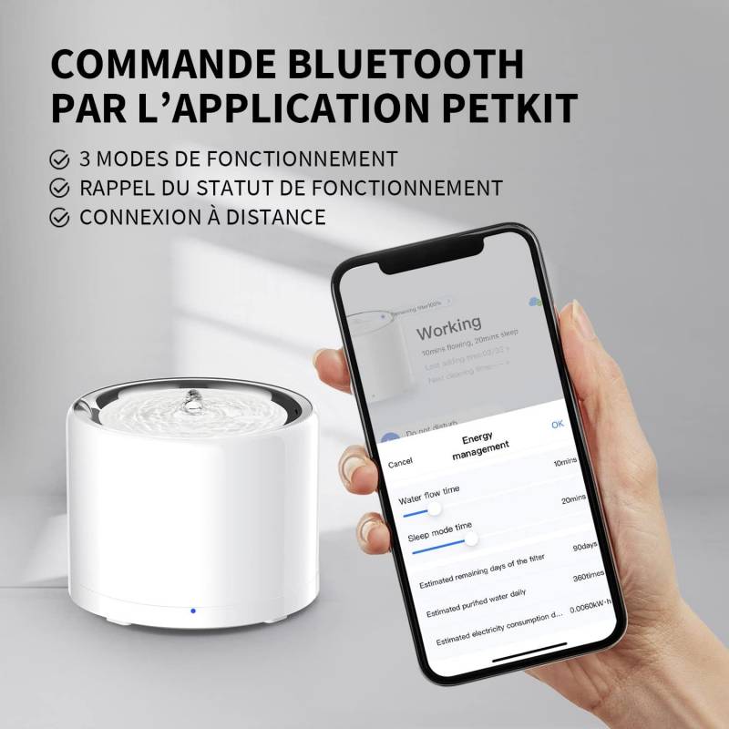Fontaine à Eau Connectée Eversweet Solo 2.0 – Sécurité et Fraîcheur 2L