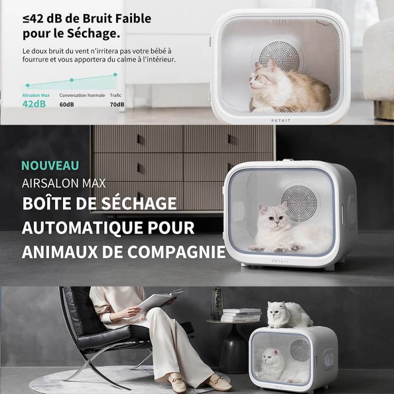 AirSalon Max Pro – Le Séchoir Automatique Intelligent pour Chiens et Chats