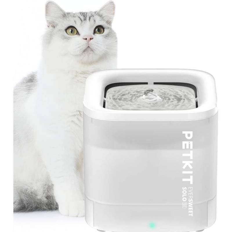 Fontaine à Eau Eversweet Solo Cybertail – 1.8L d'Eau Purifiée (Coloris Blanc)