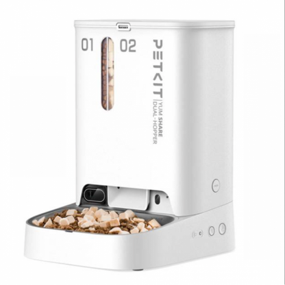 Distributeur de Croquettes YumShare Dual Hopper – Double Compartiment & Caméra IA